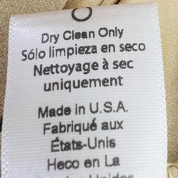 DELFI COLLECTIVE Solie Dress Pleated One Shoulder Champagne Gold Size XS - Picture 14 of 16